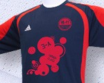 adidas サッカーユニフォーム 10 紺/赤