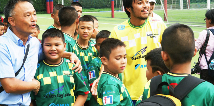 タイ－日本 ろう学校サッカー交流会