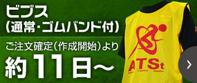 ビブス（通常・ゴムバンド付）ご注文確定より約11日～