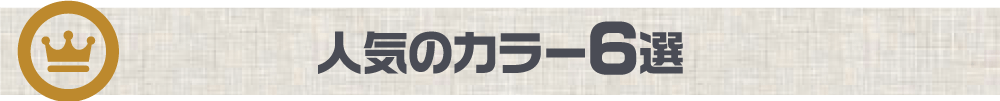 人気のカラー6選