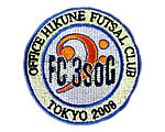 音記号を描いた円形エンブレム　刺繍ロゴ No.0312 デザイン例 / サッカーユニフォームショップV-ELEVEN